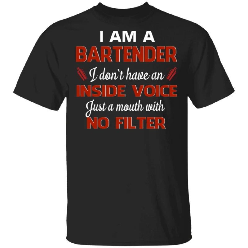 I Am A Bartender I Just A Mouth With No Filter Bartender Wine Lover Gifts T-Shirt Sequined Glittery Shiny I Am A Bartender I Just A Mouth With No Filter Bartender Wine Lover Gifts T-Shirt Sequined Glittery Shiny