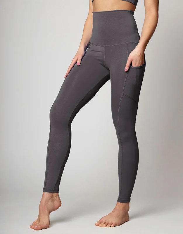 Freestyle Pocket Legging Charcoal Stylish Stretch Pants Leggings
