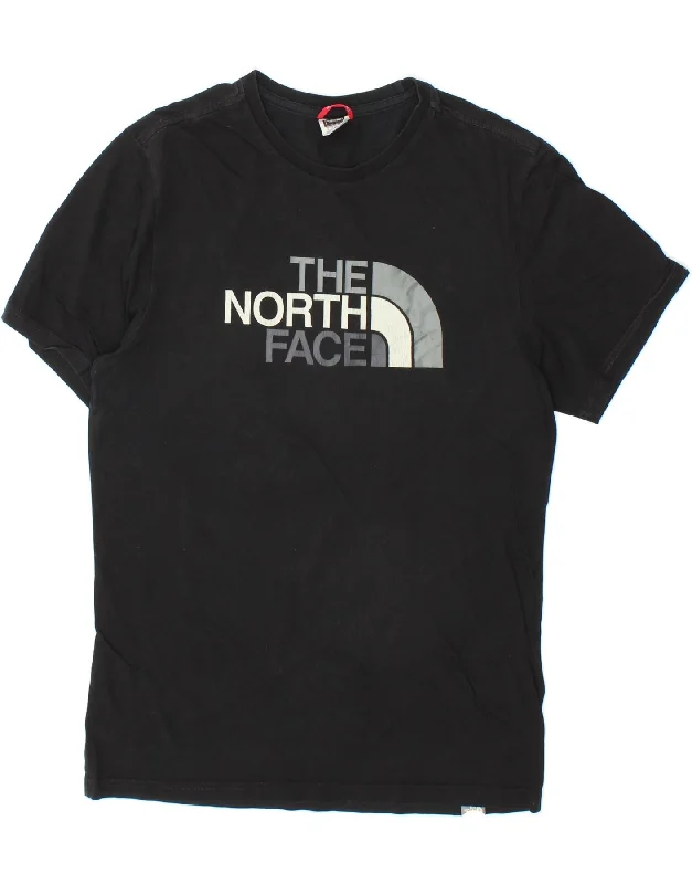 THE NORTH FACE Mens Graphic T-Shirt Top Small Black Cotton Casual Formal Business