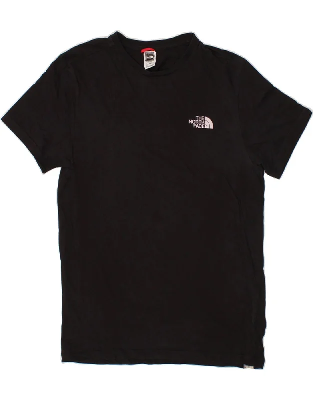 THE NORTH FACE Mens T-Shirt Top Medium Black Cotton Collared T-Shirt Boat Neck A-Line THE NORTH FACE Mens T-Shirt Top Medium Black Cotton Collared T-Shirt Boat Neck A-Line