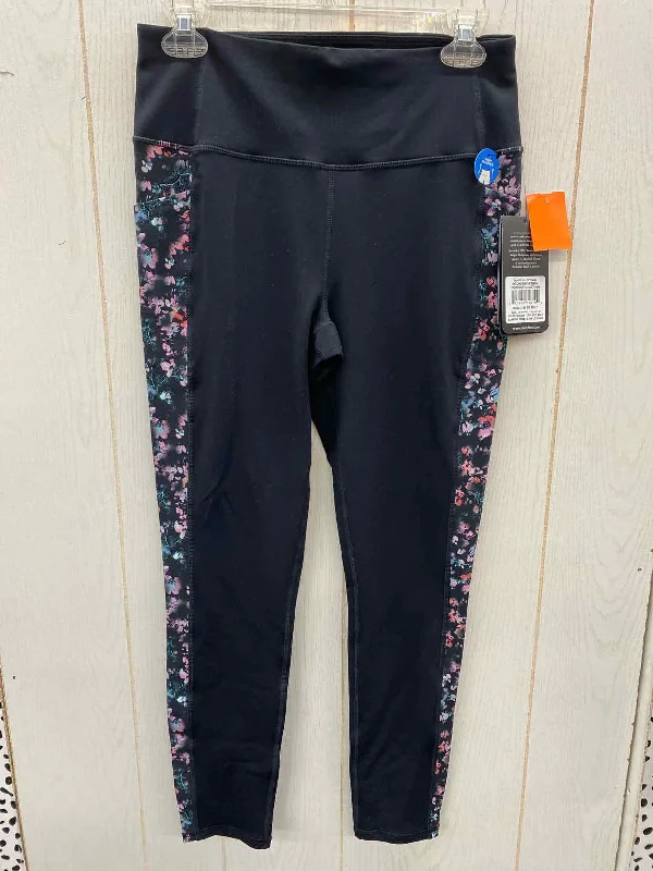 Skechers Black Womens Size M Leggings Comfortable Stretch Leggings