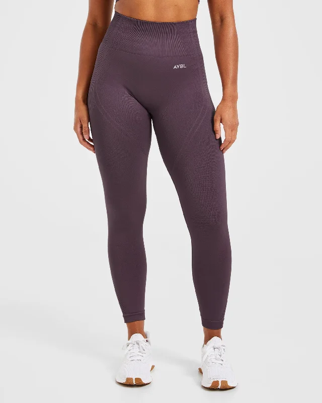 Balance V3 Seamless Leggings - Purple Trendy Minimalist Leggings