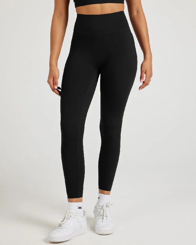 7/8 Airey Leggings - Black Comfortable Full-Body Compression Leggings