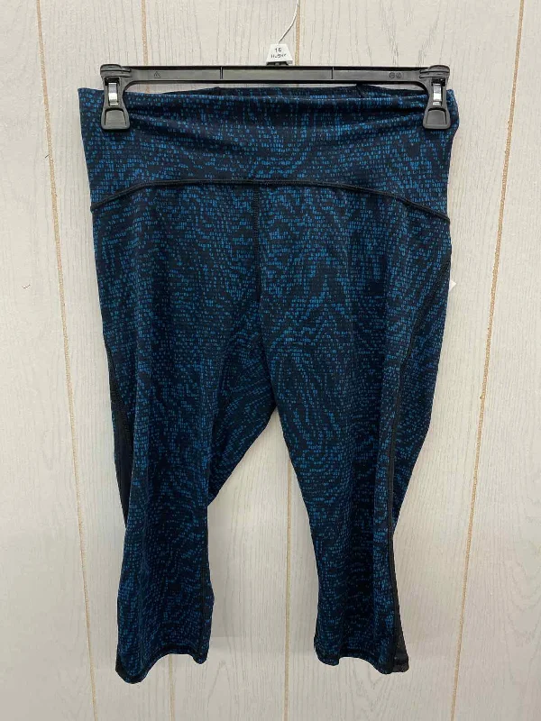 Lululemon Black Womens Size 10 Leggings Stylish Patterned Active Leggings