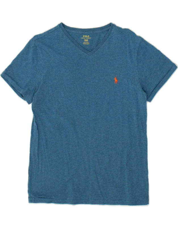 POLO RALPH LAUREN Mens T-Shirt Top Medium Blue Cotton Basic T-Shirt Crew Neck Short Sleeve POLO RALPH LAUREN Mens T-Shirt Top Medium Blue Cotton Basic T-Shirt Crew Neck Short Sleeve