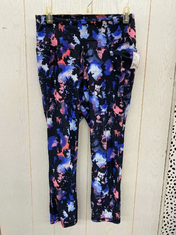 LIVI Blue Womens Size L Leggings Comfortable Running Leggings
