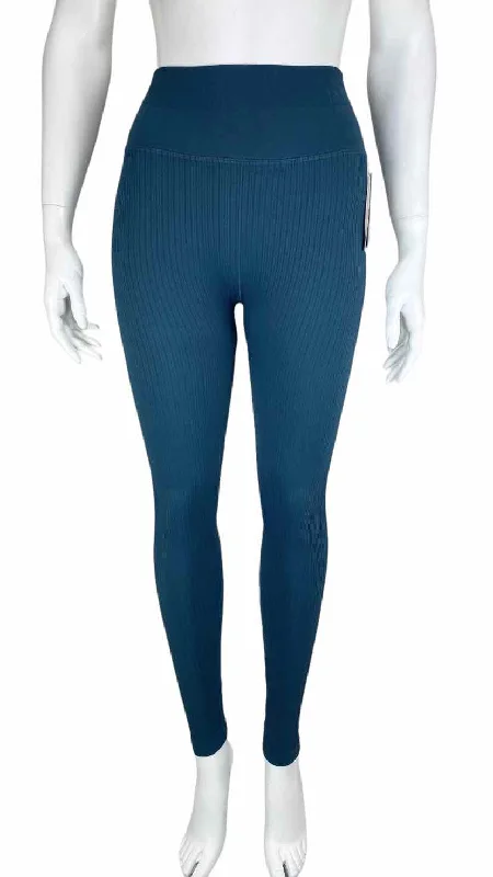 Nux Women's 3X2 Light Compression Ribbed Legging Blue Slate Size S/M w/ Tags Trendy Cut-Out Activewear Leggings Nux Women's 3X2 Light Compression Ribbed Legging Blue Slate Size S/M w/ Tags Trendy Cut-Out Activewear Leggings