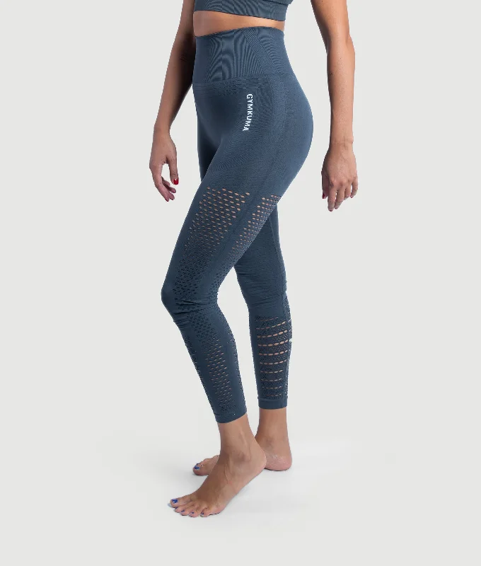Enyo seamless Legging - Shadow Gray Trendy Sweat-Wicking Workout Leggings
