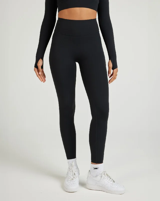 Airey Leggings - Black Trendy High-Compression Leggings