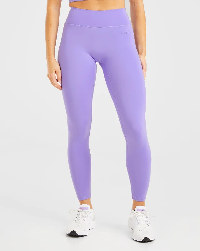 Staple Leggings - Vibrant Violet Fashionable Printed Leggings