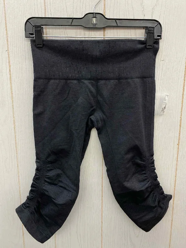 Lululemon Black Womens Size 8/10 Leggings Stylish Faux Leather Leggings
