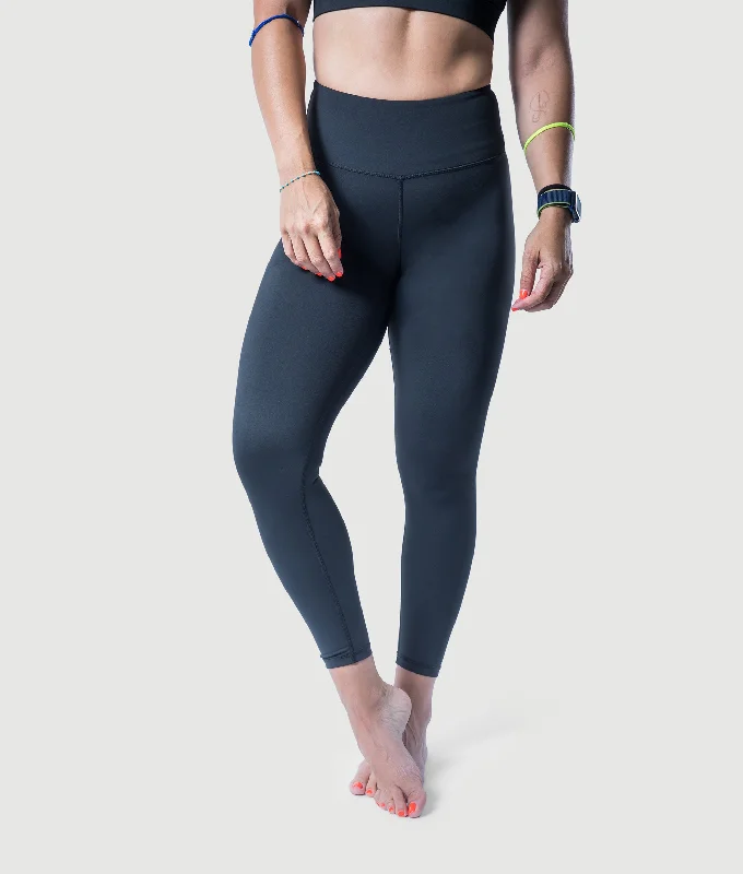 Training Legging - BLACK Fashionable Ribbed Knit Leggings