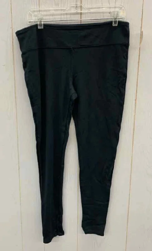 The Limited Black Womens Size L Leggings Cozy Reflective Detail Leggings