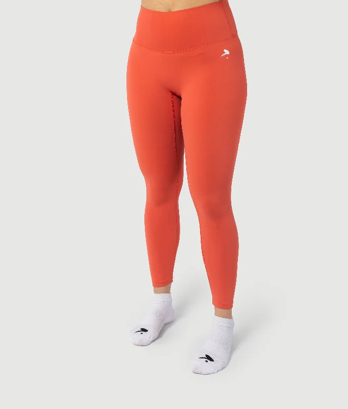 FIRE leggings - ORANGE Fashionable Plus-Size Activewear