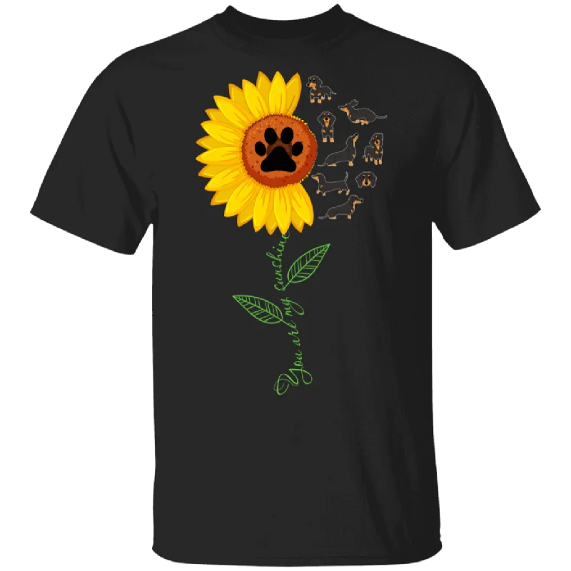 You Are My Sunshine Sunflower Flower Dachshund Dog Pet Lover Owner Gifts T-Shirt Cotton Fabric Linen Fabric Terry Fabric You Are My Sunshine Sunflower Flower Dachshund Dog Pet Lover Owner Gifts T-Shirt Cotton Fabric Linen Fabric Terry Fabric