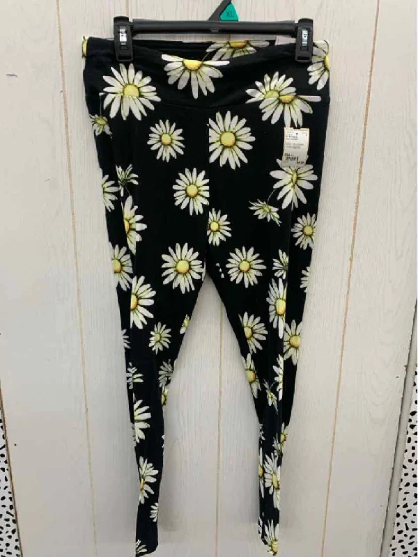 No Boundaries Black Womens Size L Leggings Comfortable Slip-On Leggings