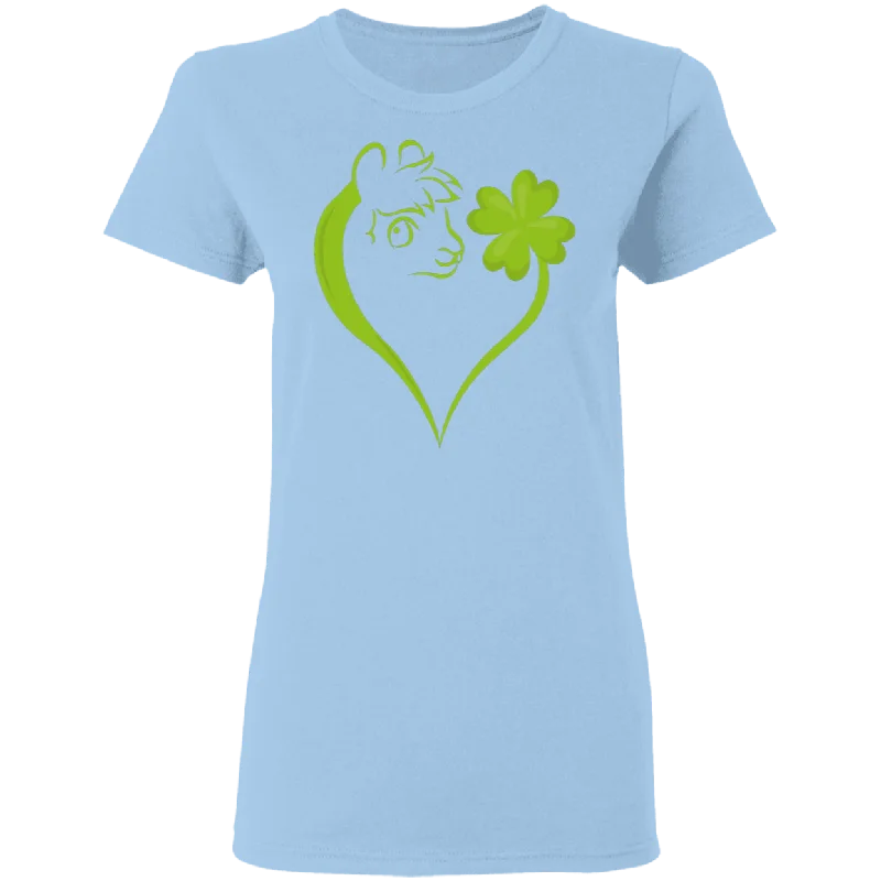 Dabbing Shamrock Horse St Patrick's Day Irish Gifts Ladies T-Shirt Lace Blend Ribbed Blend Corduroy Blend
