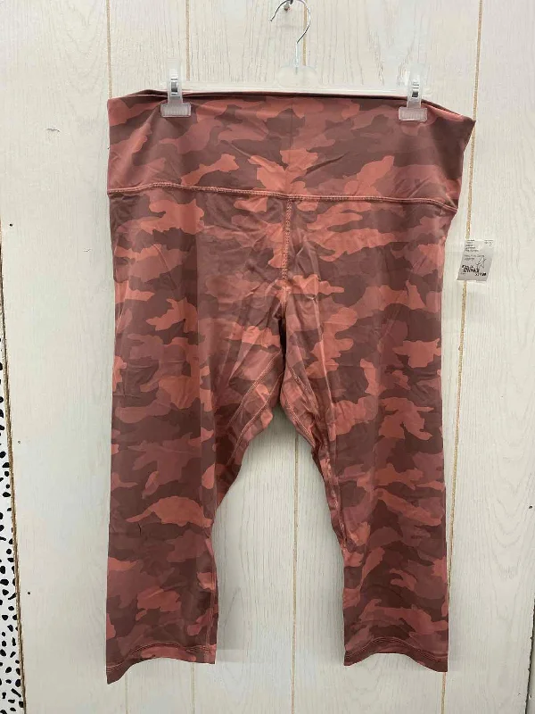 Lululemon Pink Womens Size 20 Leggings Stylish Ultra Stretch Leggings