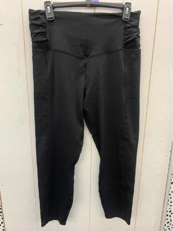 ZUDA Black Womens Size L Leggings Fashionable Seamless Leggings
