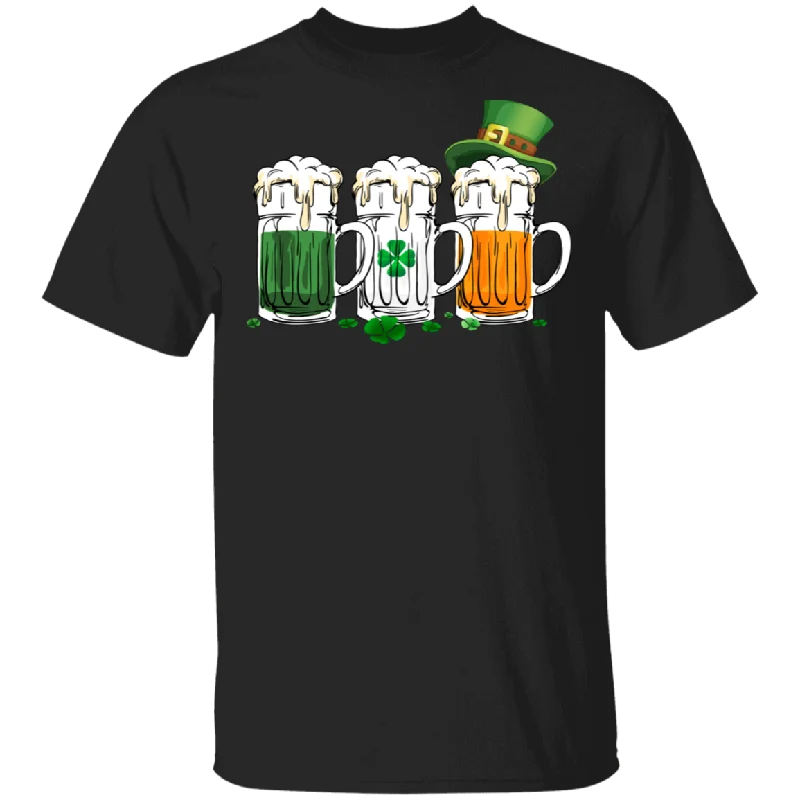Leprechaun Shamrock Green Beer Drunker St Patrick's Day Irish Gifts T-Shirt Polka Dot Checkered Tartan