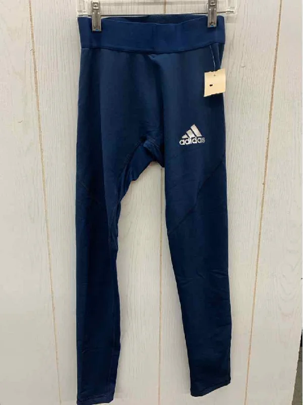 Adidas Blue Womens Size Small Leggings Trendy Polka Dot Leggings