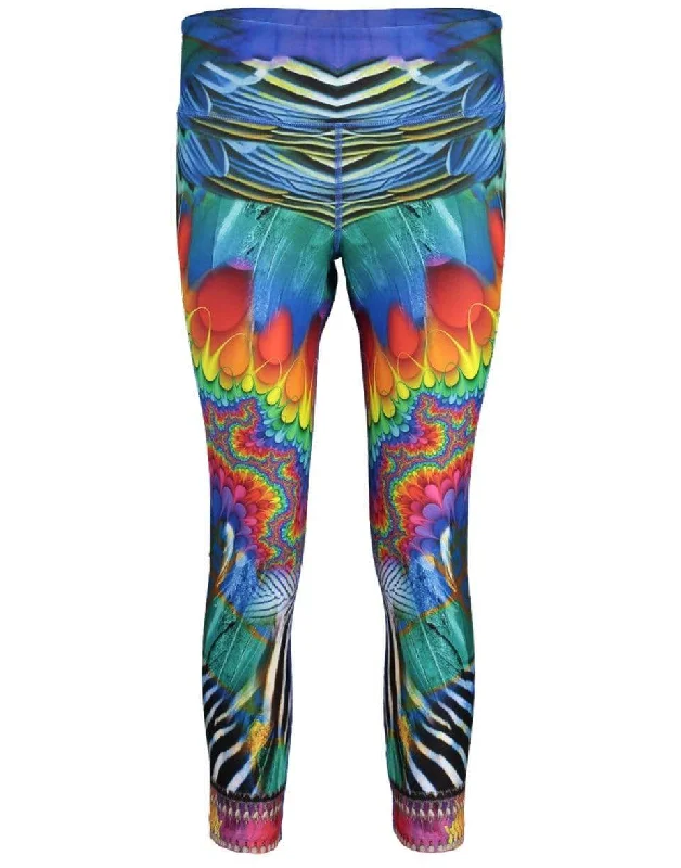 Rainbow Gathering Active 7/8 Leggings Stylish Everyday Leggings