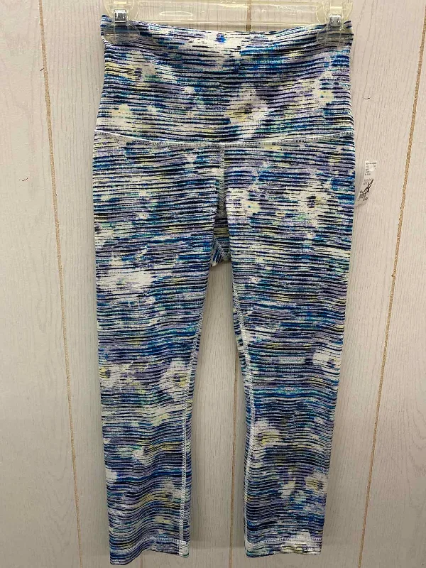 Lululemon Blue Womens Size 6 Leggings Comfortable Capri-Length Leggings