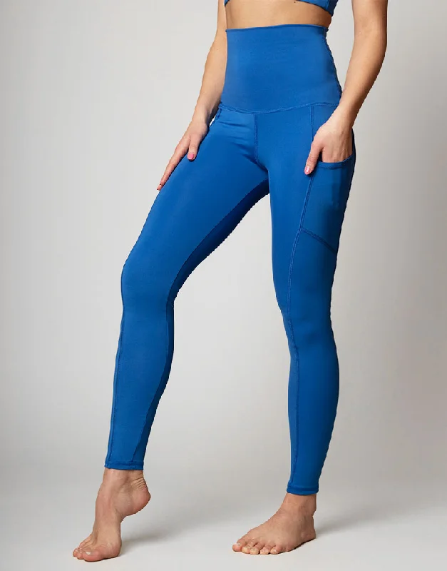 Freestyle Pocket Legging Azure Comfortable Printed Workout Leggings