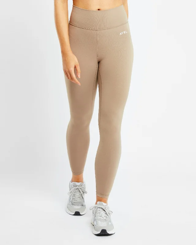 Core Leggings - Mocha Chic Floral Print Leggings
