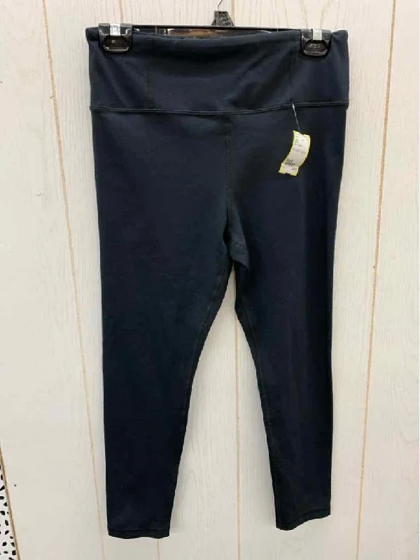 Mono b Black Womens Size M Leggings Trendy Mesh Leggings