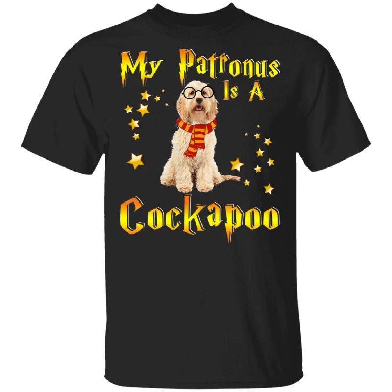My Patronus Is A Cockapoo Magical Cockapoo Pet T-Shirt Collared Crew Neck Turtle Neck