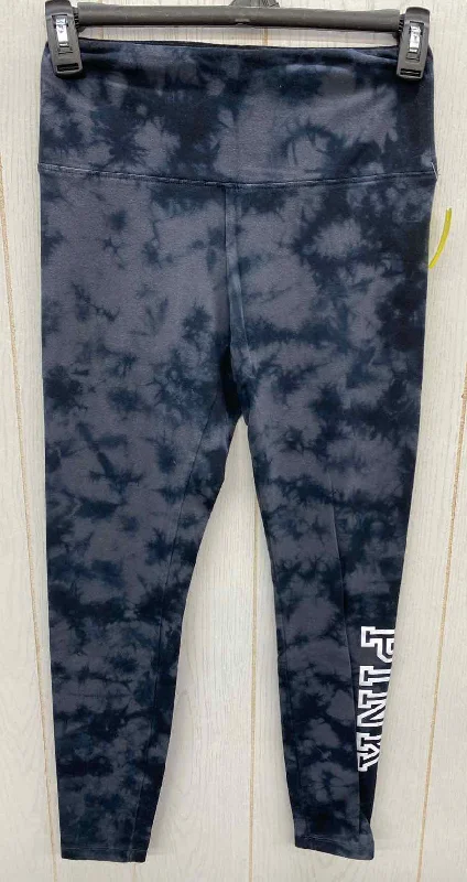 PINK Gray Womens Size M Leggings Trendy Patterned Leggings