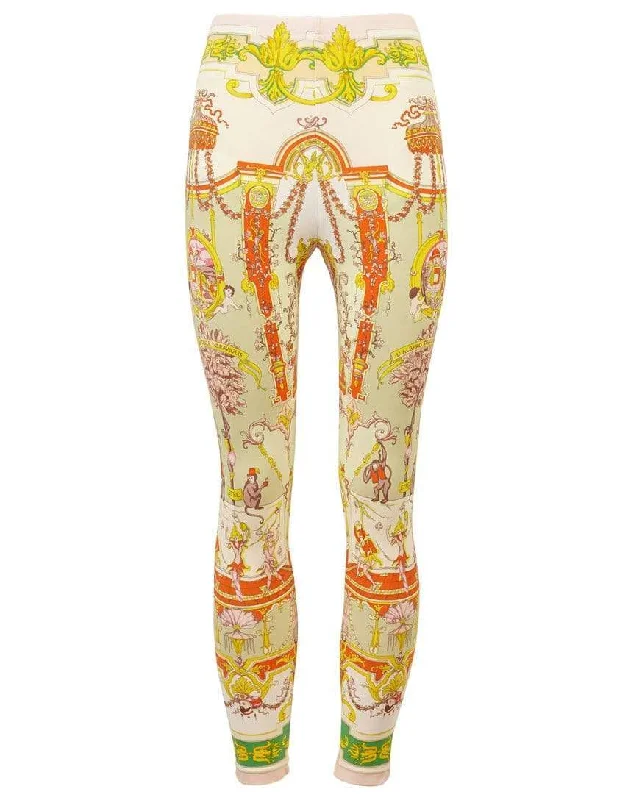 Tree of Wonders Printed Leggings Stylish Stretch-Waist Leggings