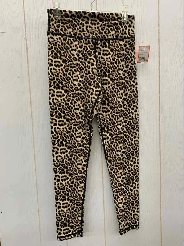 Zyia Tan Womens Size Small Leggings Stylish Printed Sport Leggings