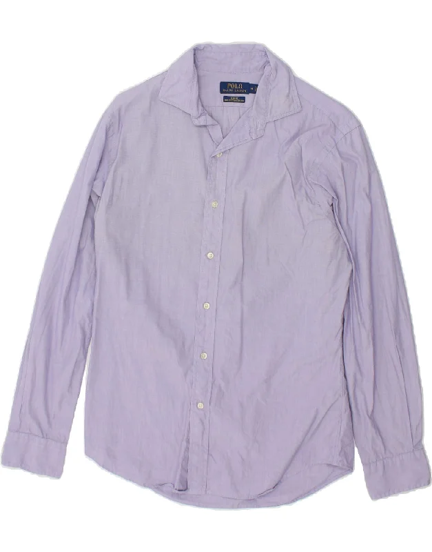 POLO RALPH LAUREN Mens Stretch Slim Fit Shirt Medium Purple Cotton Fitted T-Shirt Seamless Stretchy POLO RALPH LAUREN Mens Stretch Slim Fit Shirt Medium Purple Cotton Fitted T-Shirt Seamless Stretchy