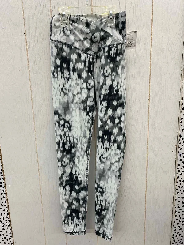 AERIE Gray Womens Size Small Leggings Fashionable Solid Color Tights