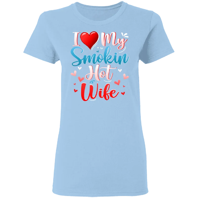 I Love My Smokin Hot Wife Cute Valentine Couple Ladies T-Shirt Faux Fur Fabric Real Fur Fabric Shearling Fabric I Love My Smokin Hot Wife Cute Valentine Couple Ladies T-Shirt Faux Fur Fabric Real Fur Fabric Shearling Fabric