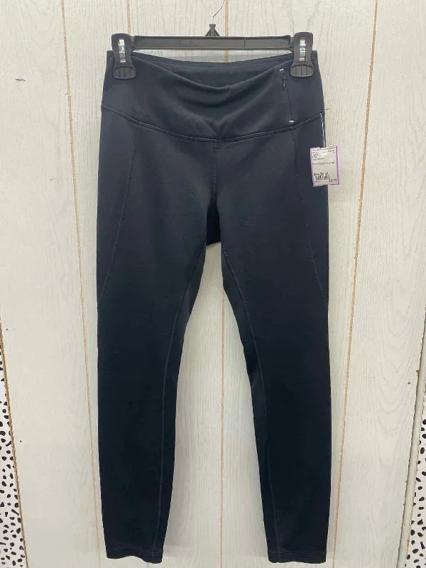 CALIA Black Womens Size Small Leggings Trendy High-Waist Tummy Control Leggings