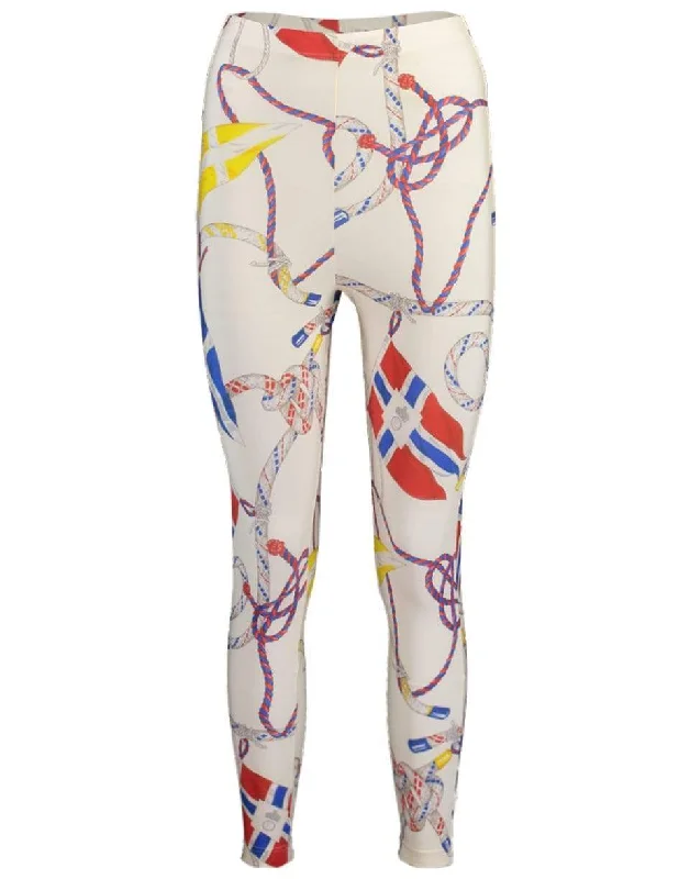 Rope Printed Leggings Fashionable Solid Color Tights
