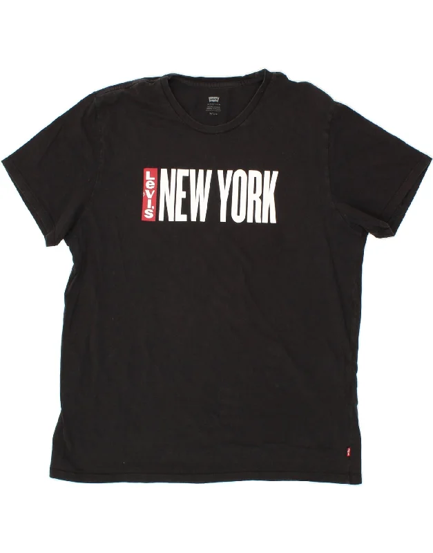 LEVI'S Mens Graphic T-Shirt Top XL Black Cotton Chenille Fabric Brocade Fabric Lace Fabric LEVI'S Mens Graphic T-Shirt Top XL Black Cotton Chenille Fabric Brocade Fabric Lace Fabric
