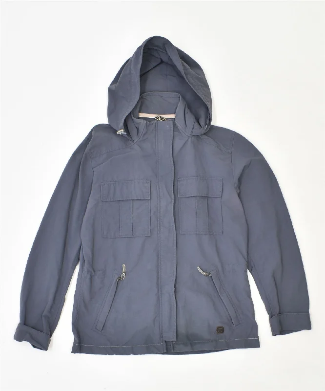 FILA Womens Hooded Utility Jacket UK 12 Medium Grey Polyester Satin Jacket Silk Jacket Chiffon Jacket FILA Womens Hooded Utility Jacket UK 12 Medium Grey Polyester Satin Jacket Silk Jacket Chiffon Jacket