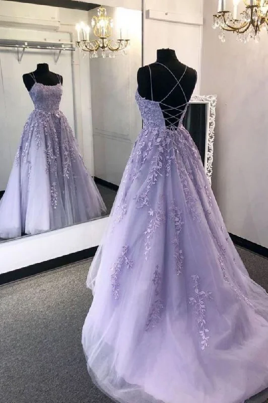 Spaghetti Straps Sweetheart Evening Dress Tulle Floral Appliques Backless Prom Party Dress Tunics Solid Classic Spaghetti Straps Sweetheart Evening Dress Tulle Floral Appliques Backless Prom Party Dress Tunics Solid Classic