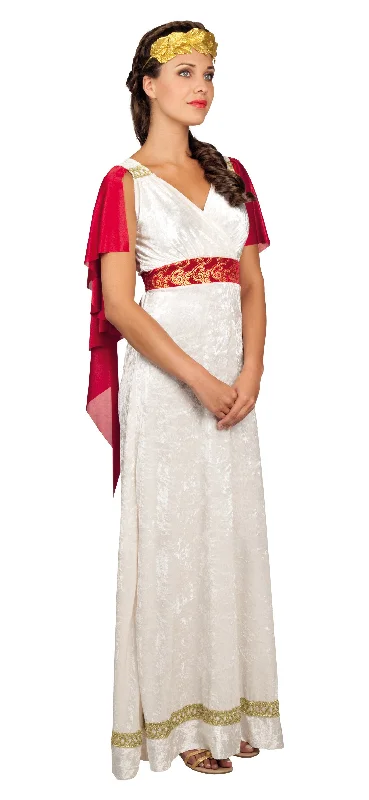 Ladies Roman Goddess Fancy Dress Grecian Historical Costume Tunics Satin smooth