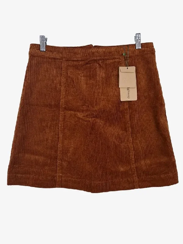 Princess Highway Layla Cord Mini Skirt Size 12 velvet skirt luxury