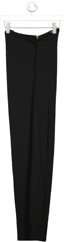 Nookie Black 'fortune' Maxi Skirt UK XS velvet skirt plush