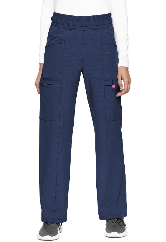 High Rise Pull-on Wide Leg Cargo Pant by Med Couture(AMP) XS-2XL /  Navy Slim-Fit Khaki Pants