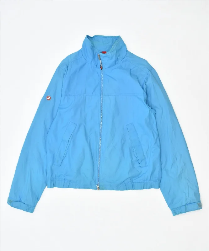 INVICTA Womens Rain Jacket UK 14 Medium Blue Polyamide Rayon Fabric Velvet Fabric Corduroy Fabric INVICTA Womens Rain Jacket UK 14 Medium Blue Polyamide Rayon Fabric Velvet Fabric Corduroy Fabric