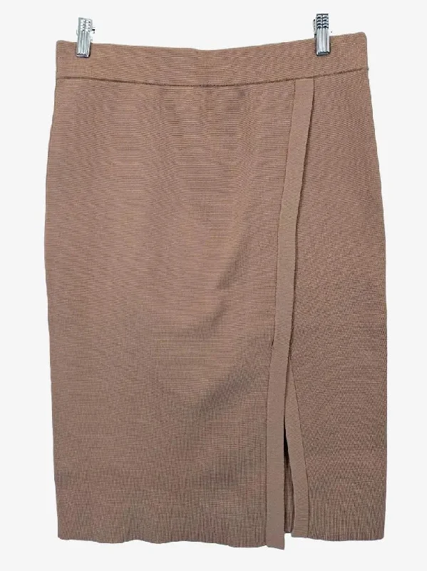 Witchery Staple Mocha Layered Midi Skirt Size M lace skirt feminine