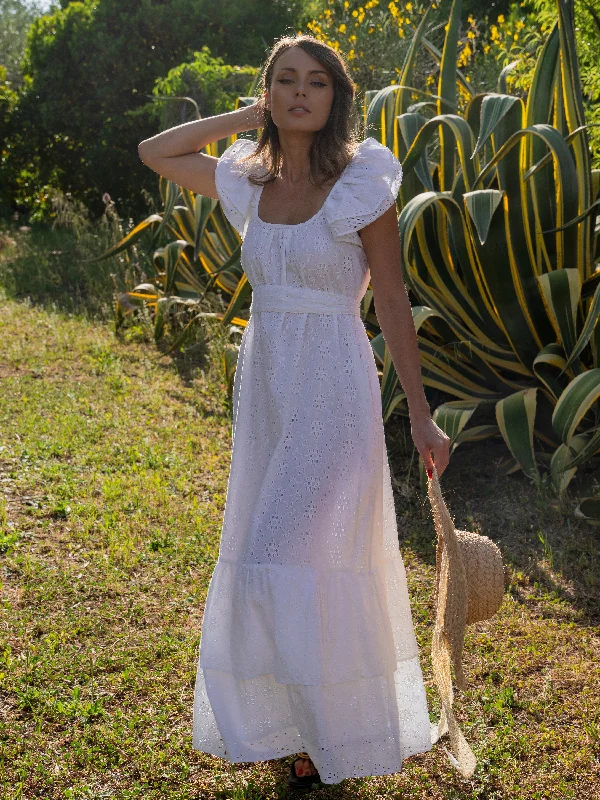 ‘SOUL’ BRODERIE ANGLAISE DRESS IN WHITE Tunics Bestseller popular