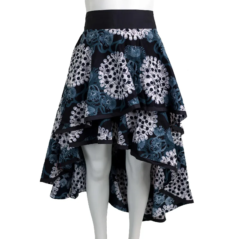Layered Ankara Skirt with Belt velvet skirt luxury